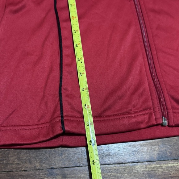 Danskin Now Women's Xtra Large red satin Track jacket size large Y2K Full Zip - Picture 7 of 10